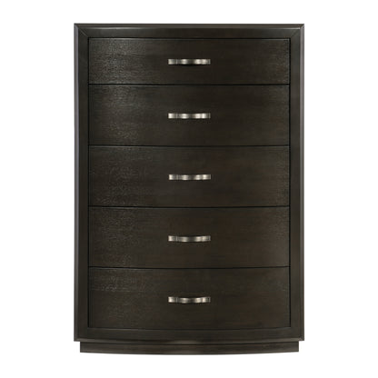 Homlegance Chest Hodgin Collection In Dark Charcoal Finish