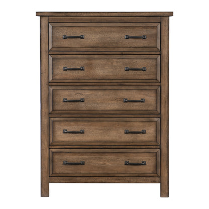 Homlegance Chest Brevard Collection In Light Brown Finish