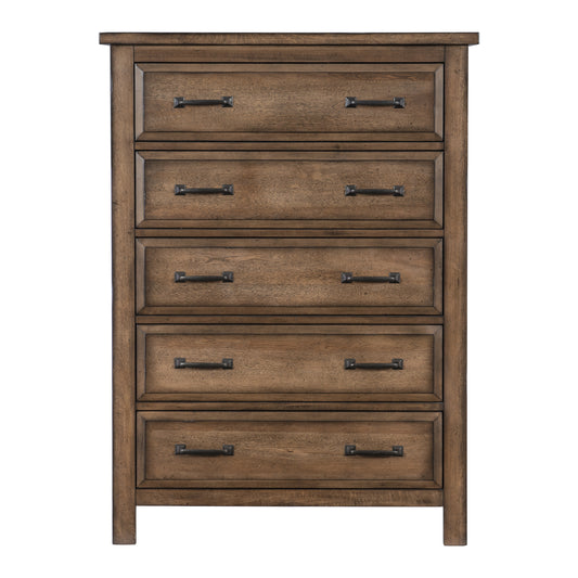 Homlegance Chest Brevard Collection In Light Brown Finish