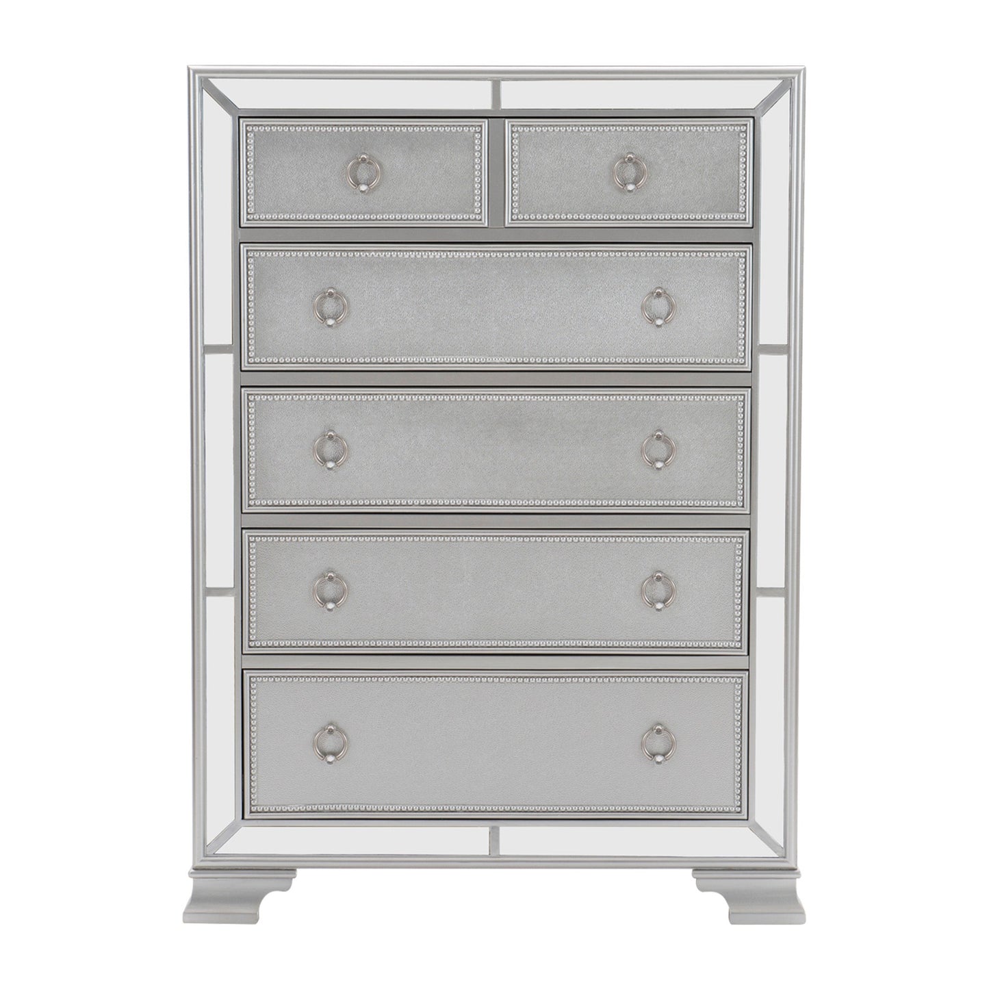 Homlegance Chest Avondale Collection In Silver Finish