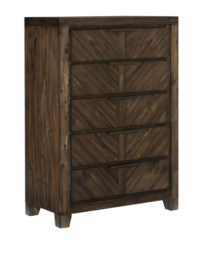 Homlegance Chest Parnell Collection In Distressed Espresso Finish