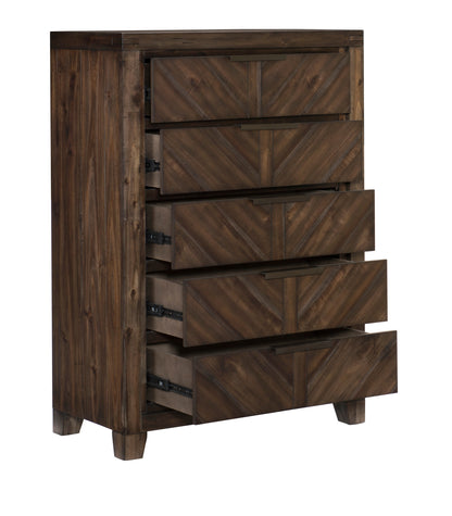 Homlegance Chest Parnell Collection In Distressed Espresso Finish