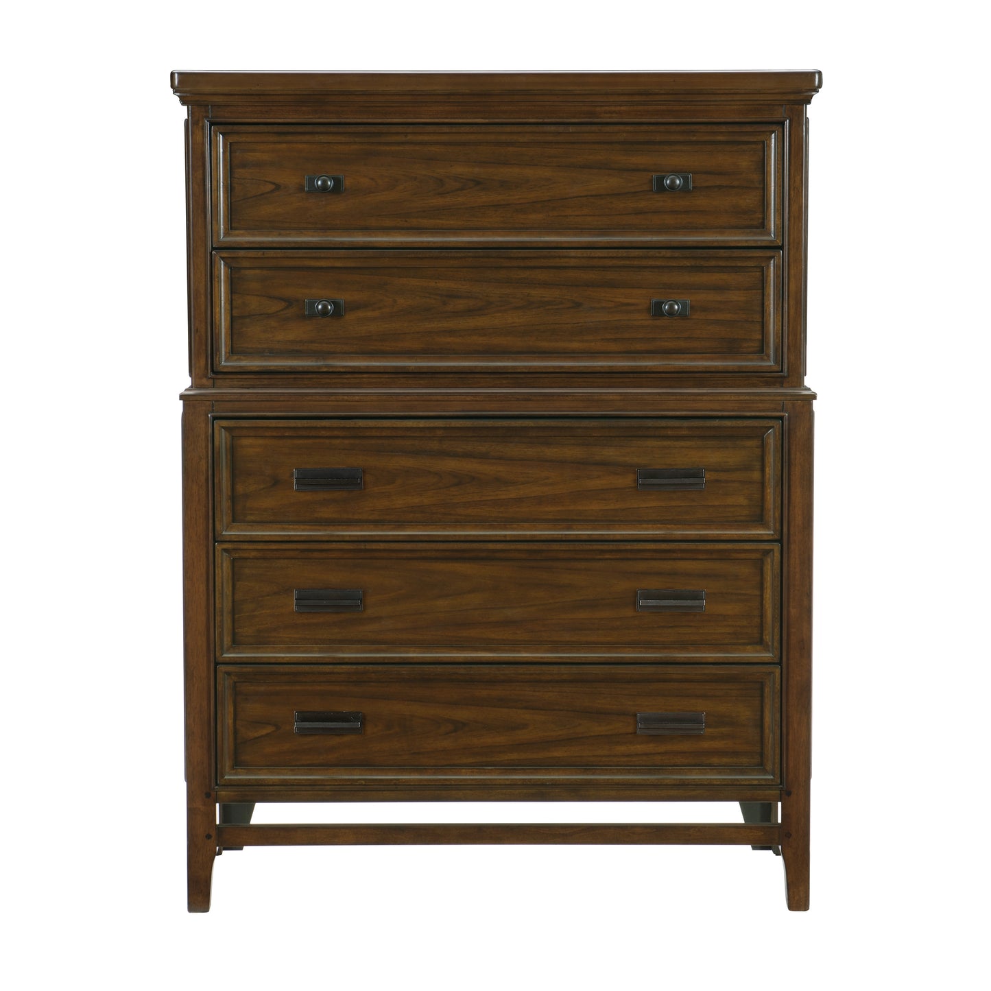 Homlegance Chest Frazier Park Collection In Brown Cherry Finish