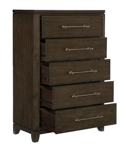 Homlegance Chest Griggs Collection In Dark Brown Finish