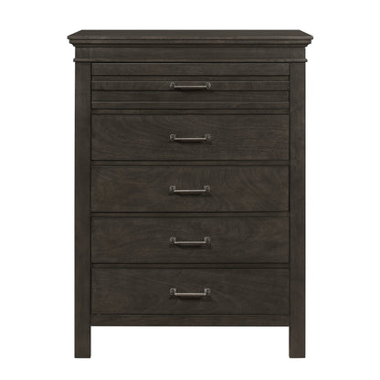 Homlegance Chest Blaire Farm Collection In Charcoal Gray Finish