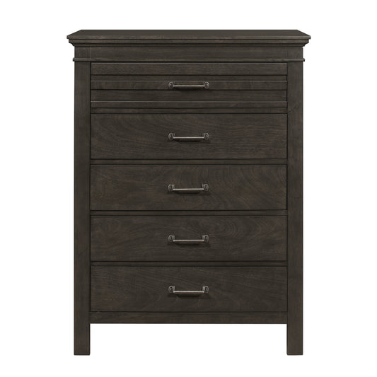 Homlegance Chest Blaire Farm Collection In Charcoal Gray Finish