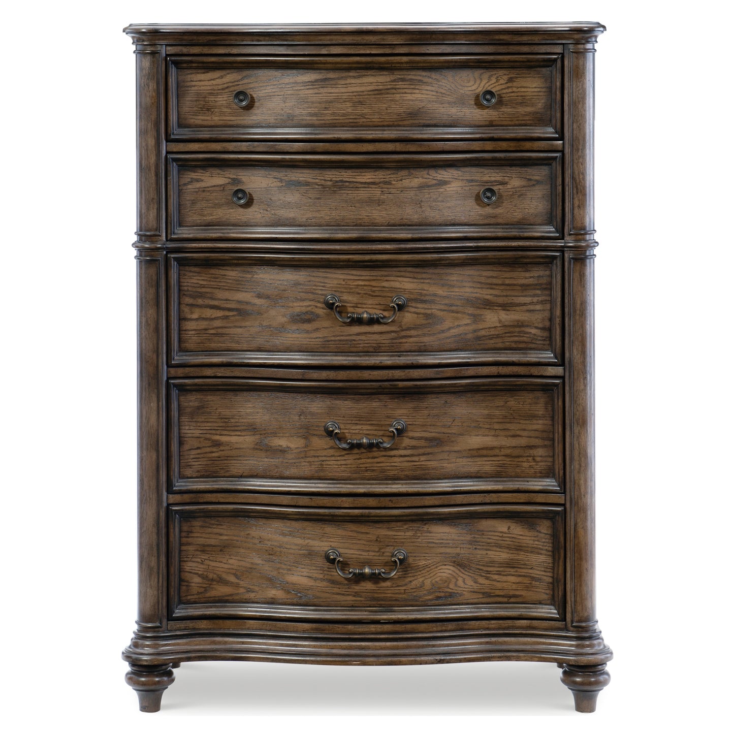 Homlegance Chest Heath Court Collection In Brown Oak Finish