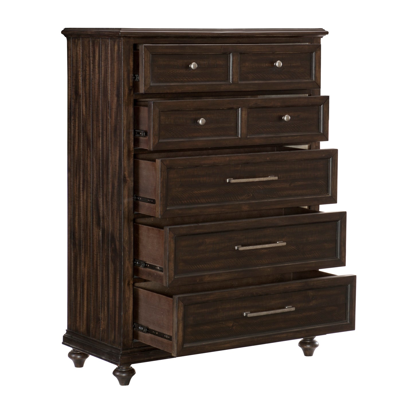 Homlegance Chest Cardano Collection In Driftwood Charcoal Finish