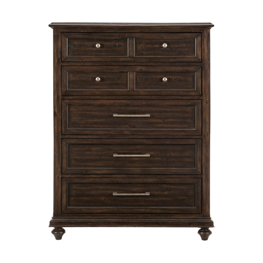 Homlegance Chest Cardano Collection In Driftwood Charcoal Finish