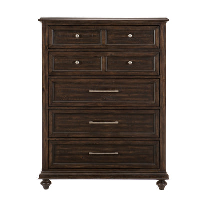 Homlegance Chest Cardano Collection In Driftwood Charcoal Finish