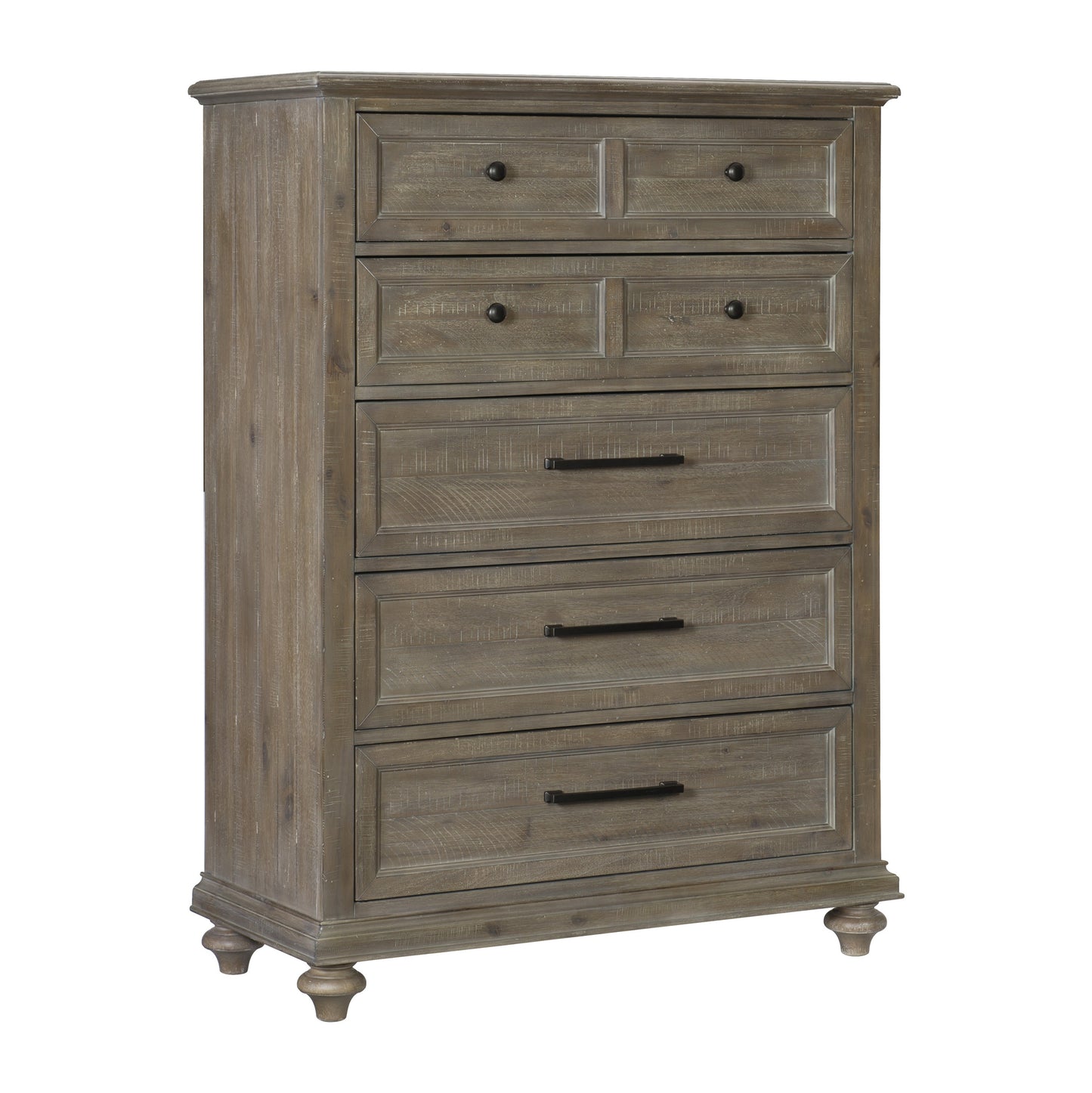 Homlegance Chest Cardano Collection In Driftwood Light Brown Finish