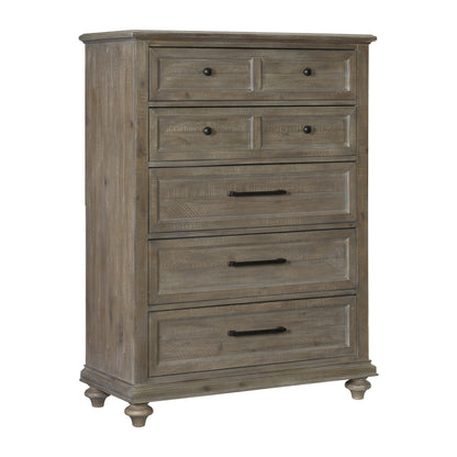 Homlegance Chest Cardano Collection In Driftwood Light Brown Finish