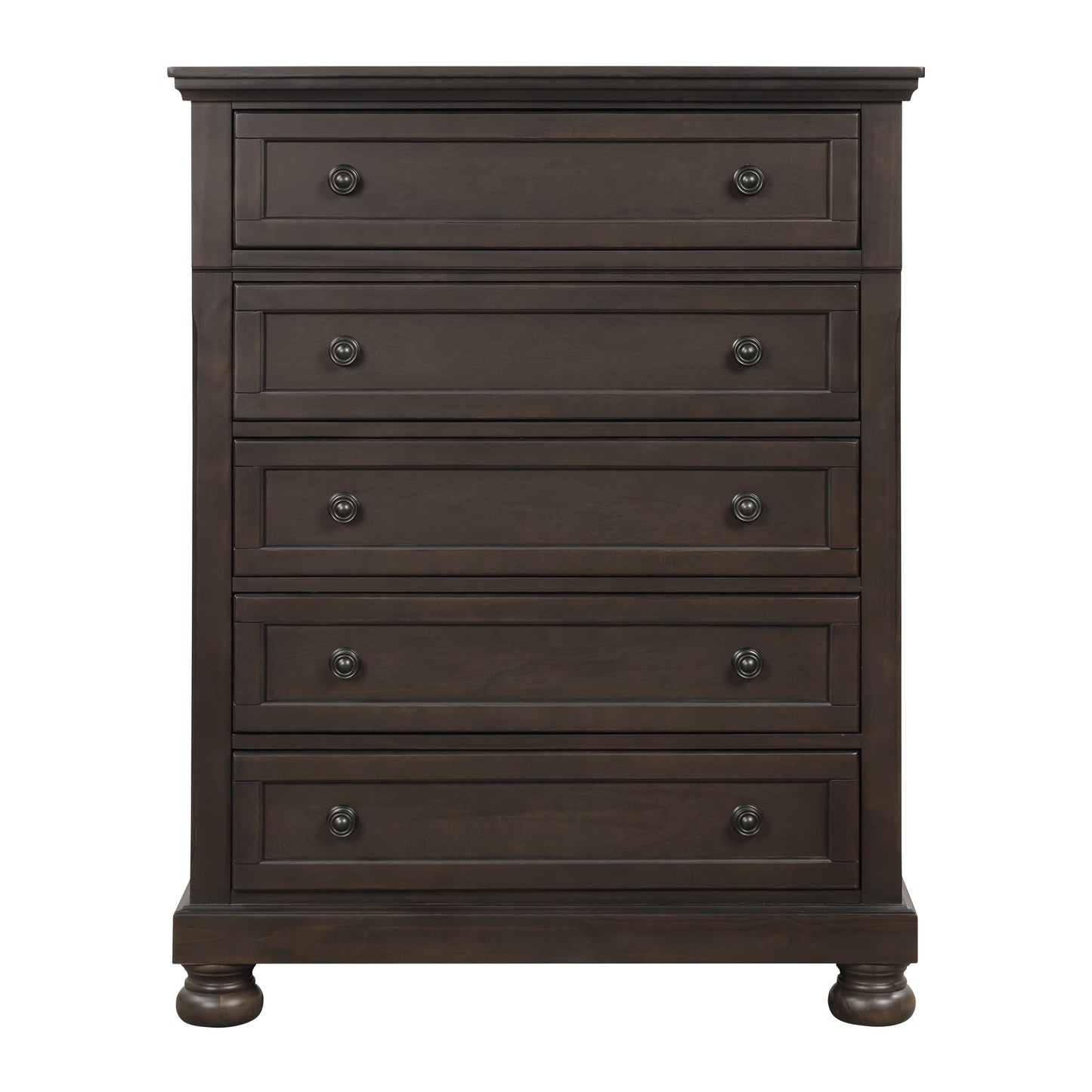 Homlegance Chest Begonia Collection In Grayish Brown Finish