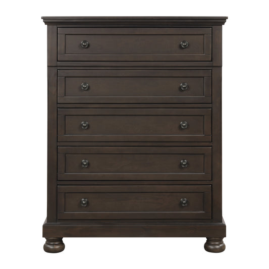 Homlegance Chest Begonia Collection In Grayish Brown Finish