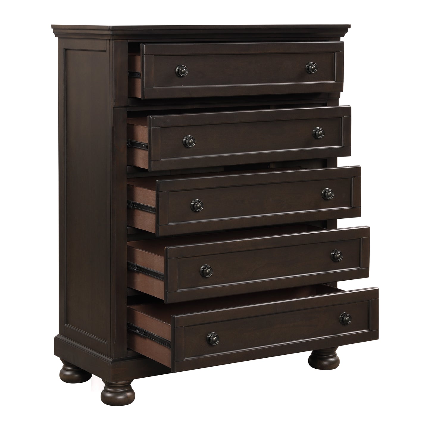 Homlegance Chest Begonia Collection In Grayish Brown Finish