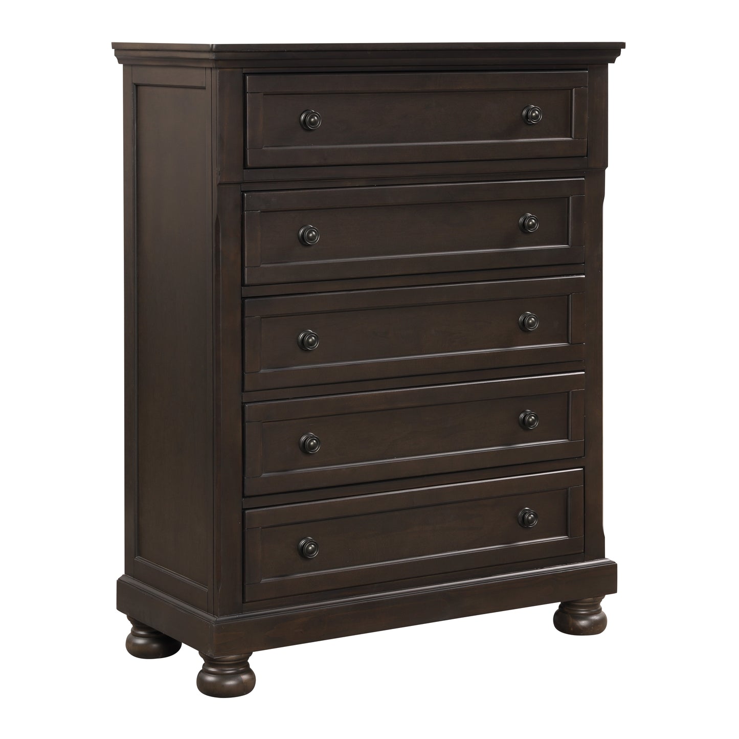 Homlegance Chest Begonia Collection In Grayish Brown Finish