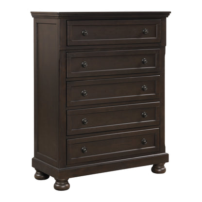 Homlegance Chest Begonia Collection In Grayish Brown Finish