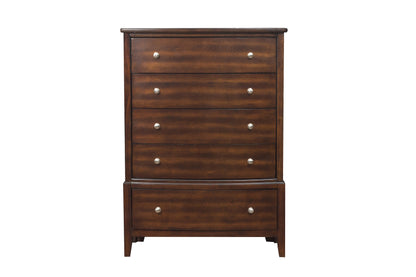 Homlegance Chest Cotterill Collection In Dark Cherry Finish