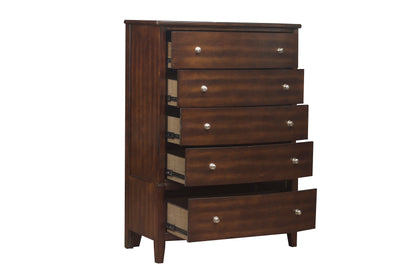 Homlegance Chest Cotterill Collection In Dark Cherry Finish