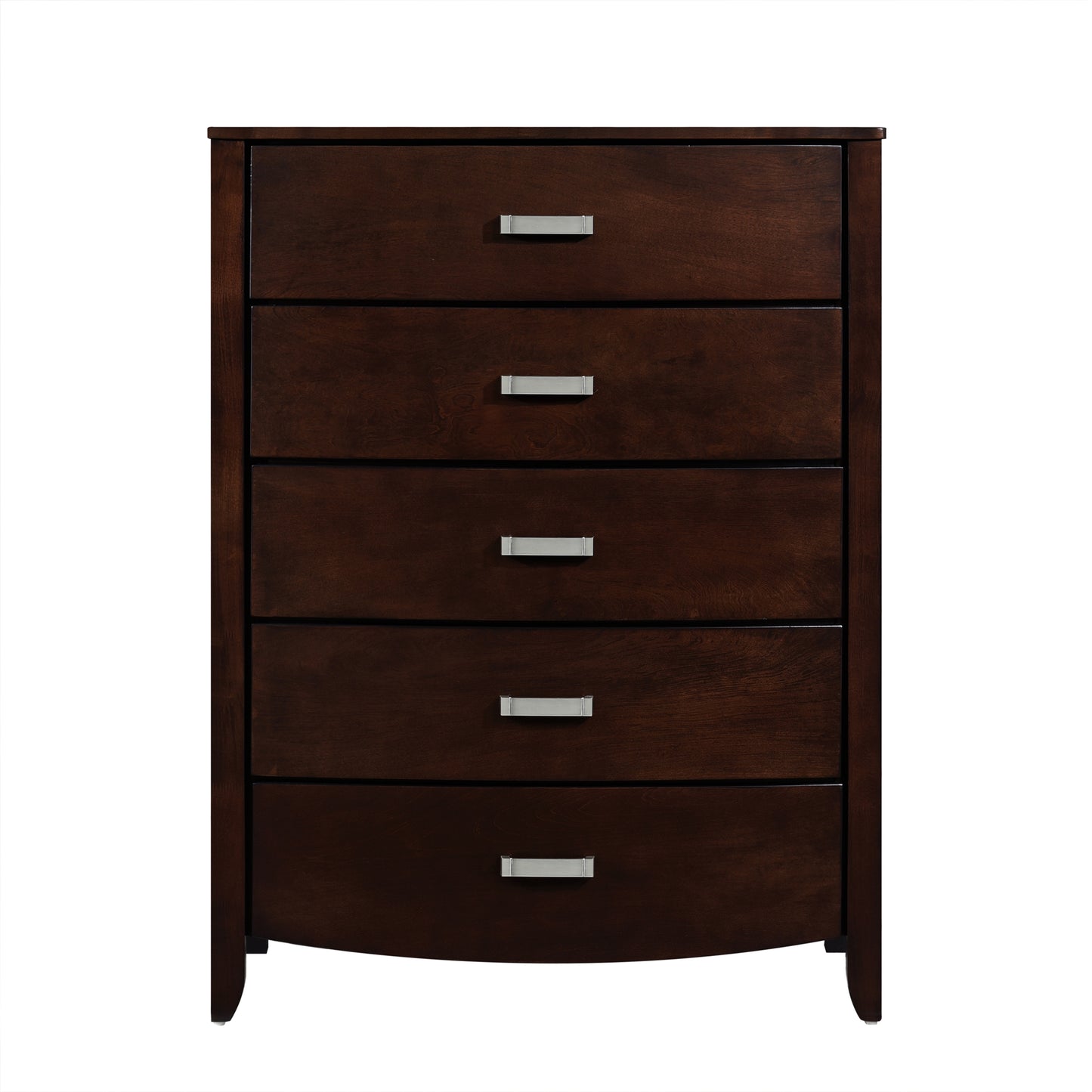 Homlegance Chest Lyric Collection In Dark Cherry Finish