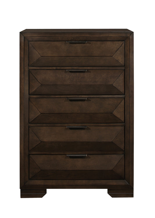 Homlegance Chest Chesky Collection In Warm Espresso Finish
