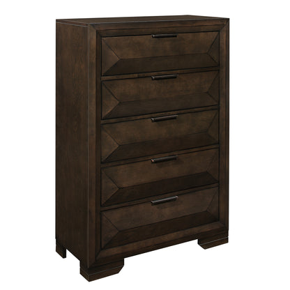 Homlegance Chest Chesky Collection In Warm Espresso Finish