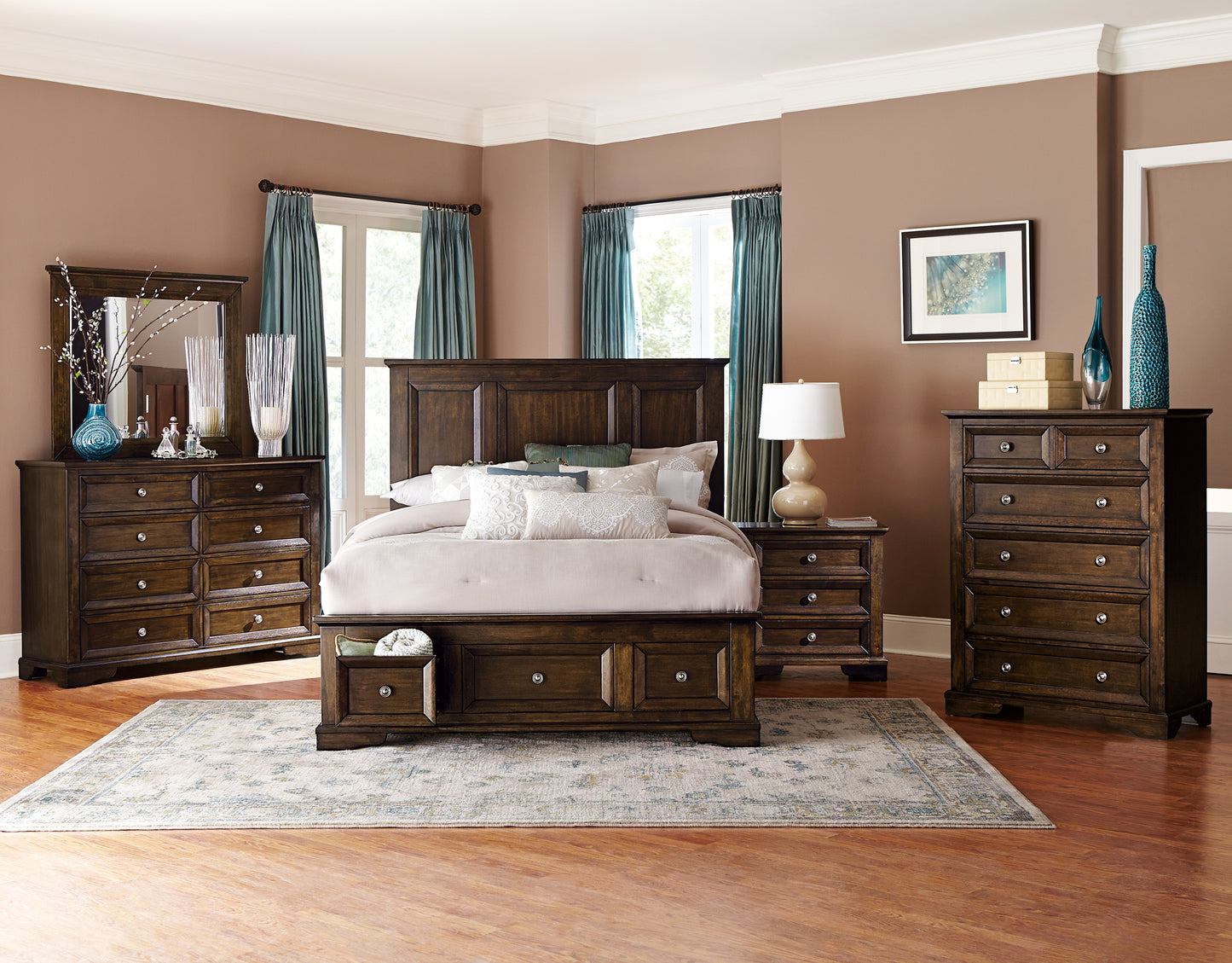 Homlegance Chest Eunice Collection In Espresso Finish