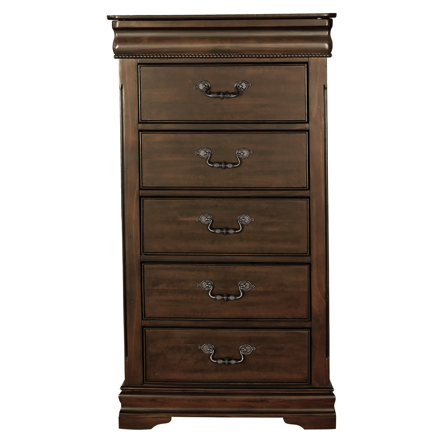 Homlegance Lift Top Lingerie Chest Mont Belvieu Collection In Dark Cherry Finish