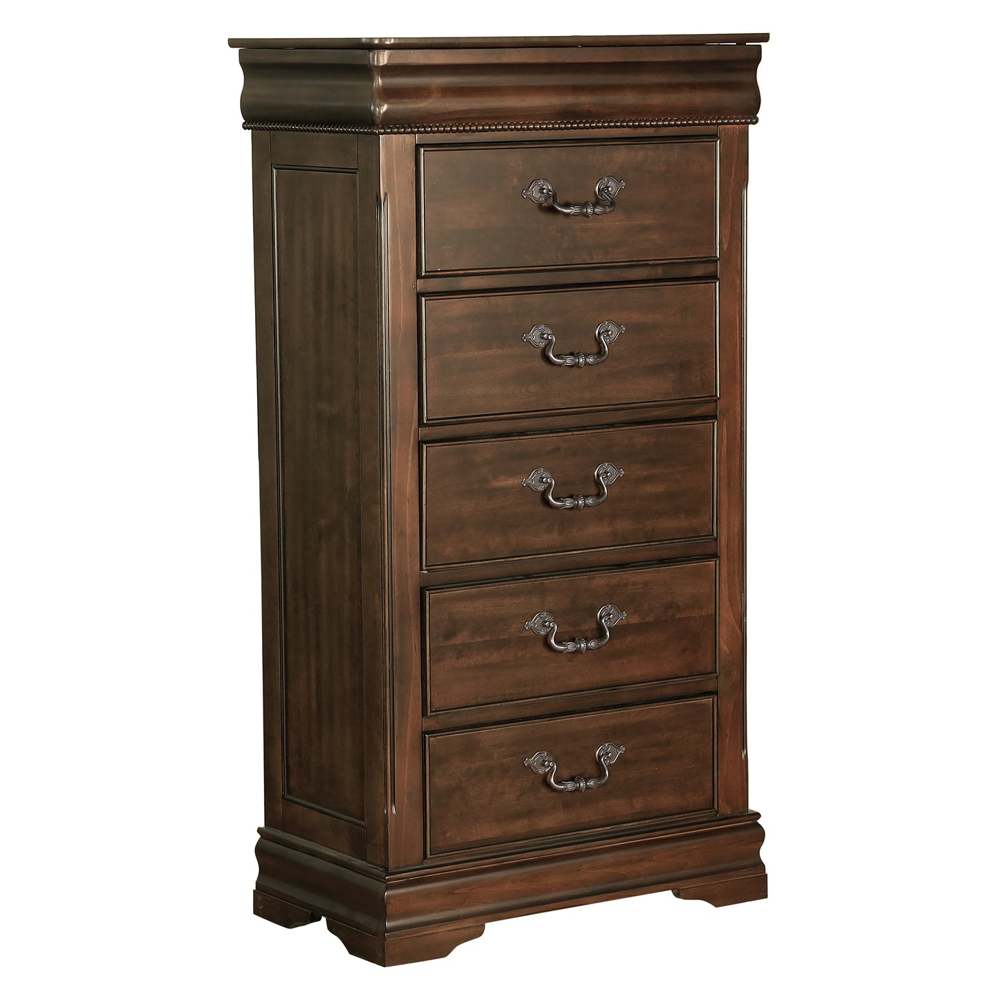 Homlegance Lift Top Lingerie Chest Mont Belvieu Collection In Dark Cherry Finish