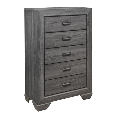Homlegance Chest Beechnut Collection In Gray Finish