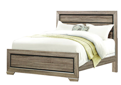 Ballar Rustic 6PC Bedroom Set Cal King Bed, Dresser, Mirror, 2 Nightstand, Chest in Natural Wood