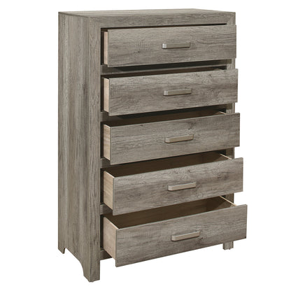 Homlegance Chest Mandan Collection In Weathered Gray Finish