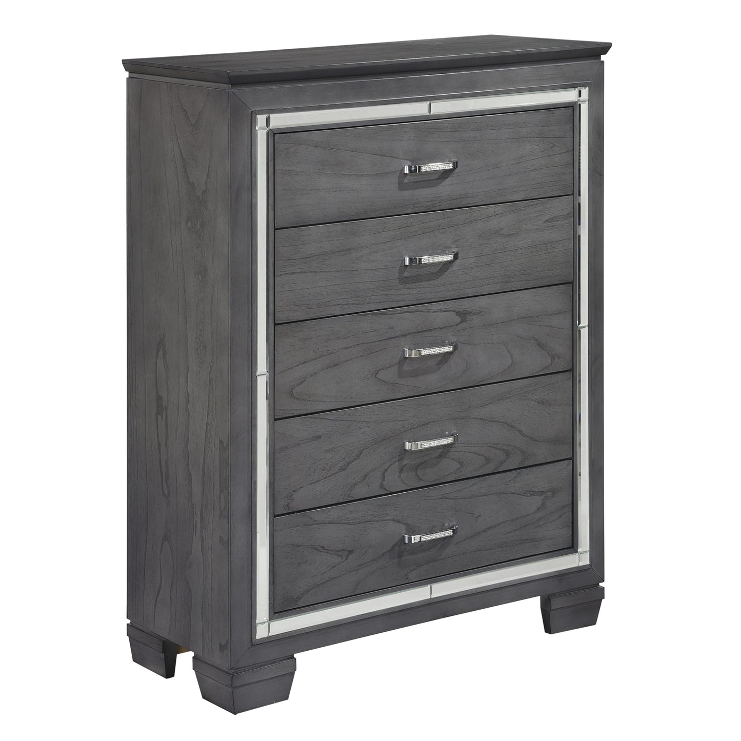 Homlegance Chest Allura Collection In Gray Finish