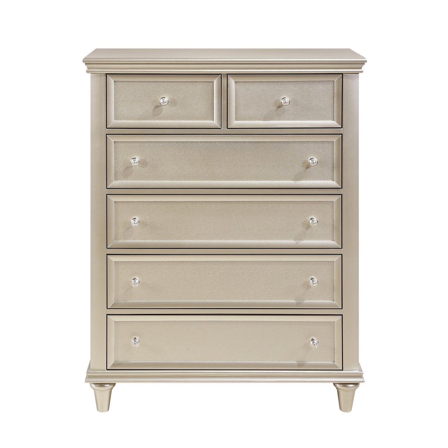 Homlegance Chest Celandine Collection In Silver Finish