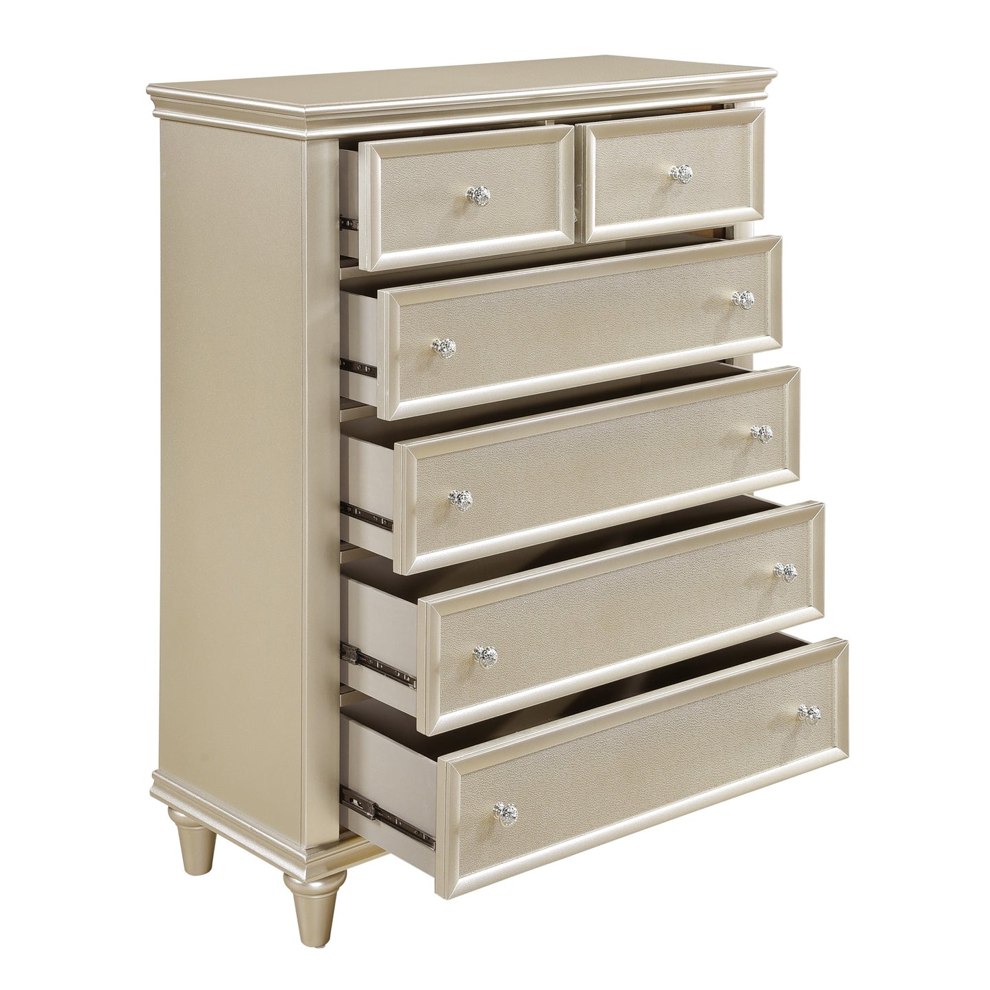 Homlegance Chest Celandine Collection In Silver Finish