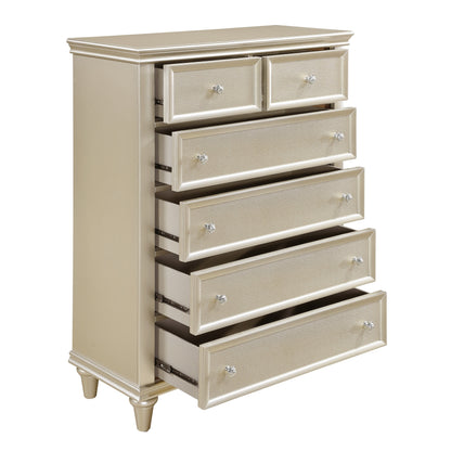 Homlegance Chest Celandine Collection In Silver Finish