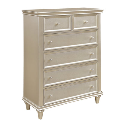 Homlegance Chest Celandine Collection In Silver Finish