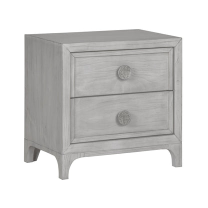 Modus Boho Chic Nightstand in Washed White