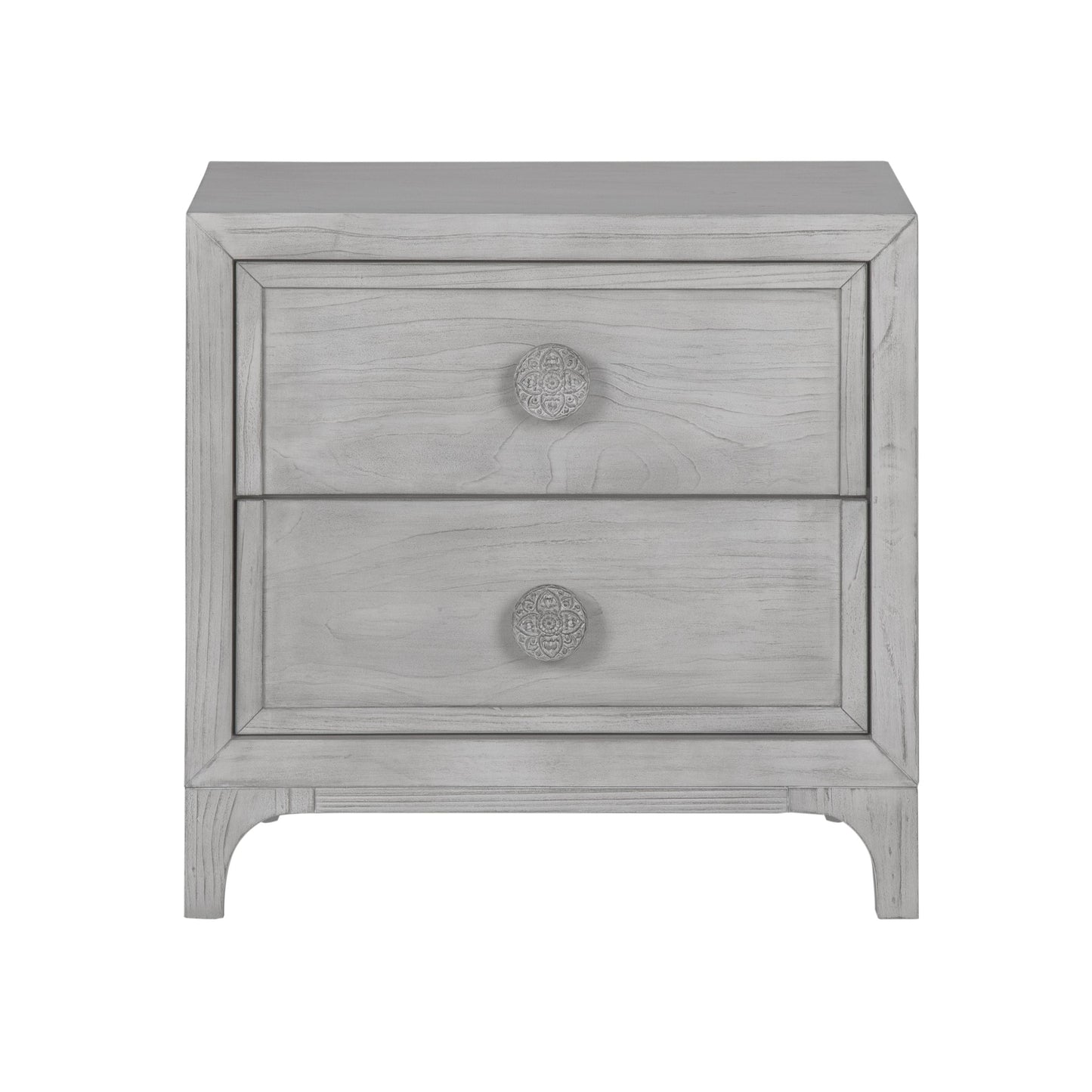 Modus Boho Chic Nightstand in Washed White