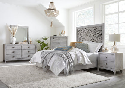 Modus Boho Chic Six-drawer Dresser in Washed White