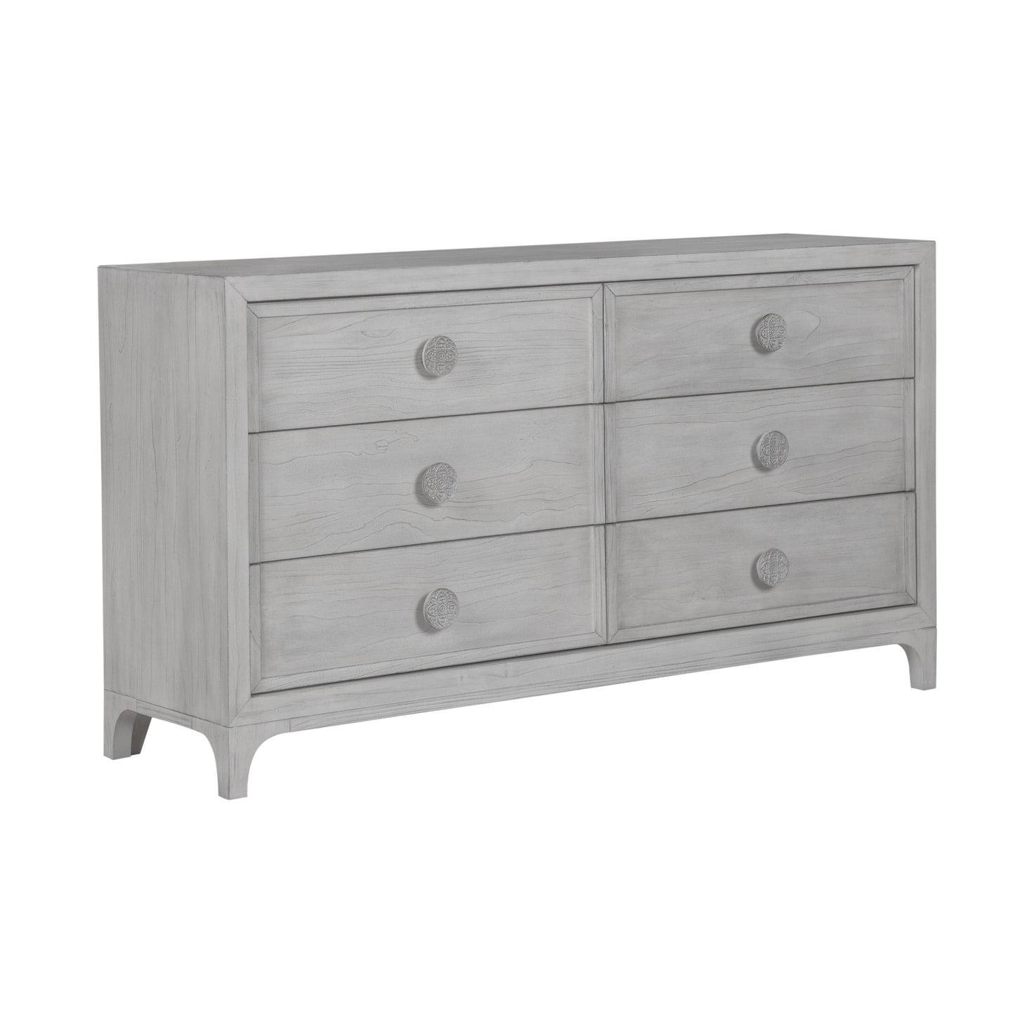 Modus Boho Chic Six-drawer Dresser in Washed White