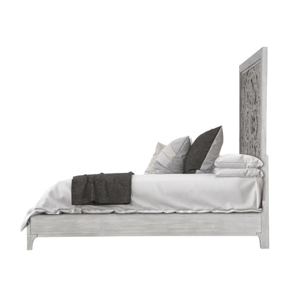 Modus Boho Chic Queen Bed in Washed White