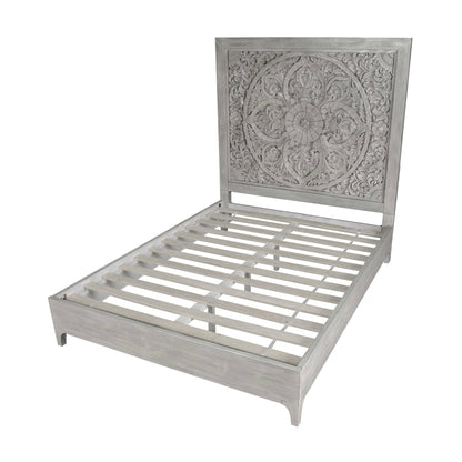 Modus Boho Chic Cal King Bed in Washed White