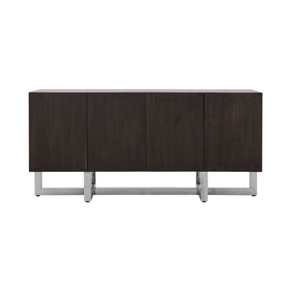 Modus Amalfi Sideboard w Wood Top in Taupe