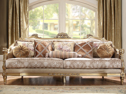 Fabric Sofa in Natural Finish S2019 European Traditional Victorian