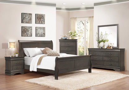 Homlegance Chest Mayville Collection In Stained Gray Finish