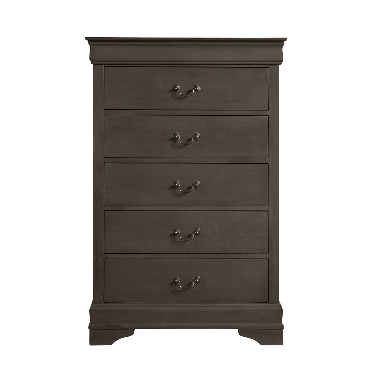 Homlegance Chest Mayville Collection In Stained Gray Finish
