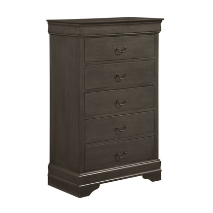 Homlegance Chest Mayville Collection In Stained Gray Finish