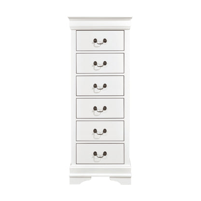 Homlegance Lingerie Chest, Hidden Drawer Mayville Collection In White Finish