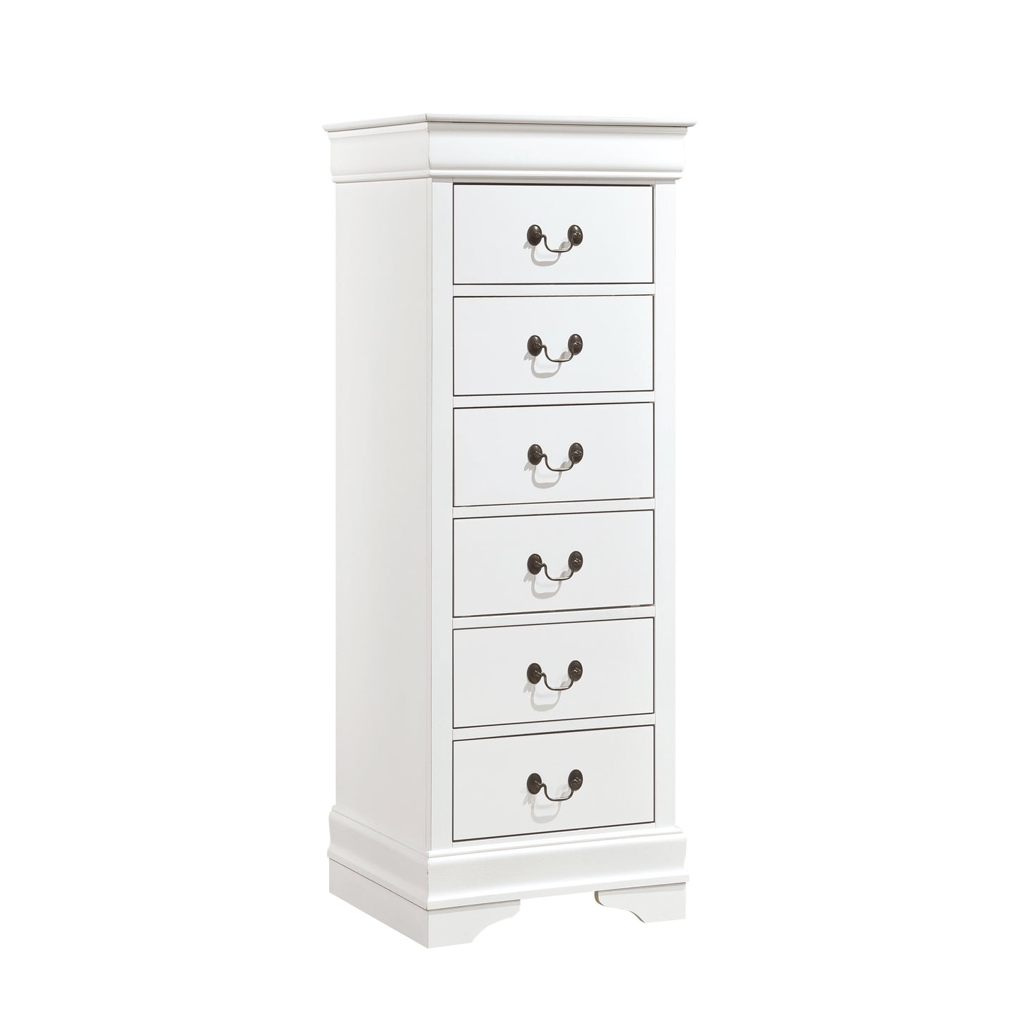 Homlegance Lingerie Chest, Hidden Drawer Mayville Collection In White Finish